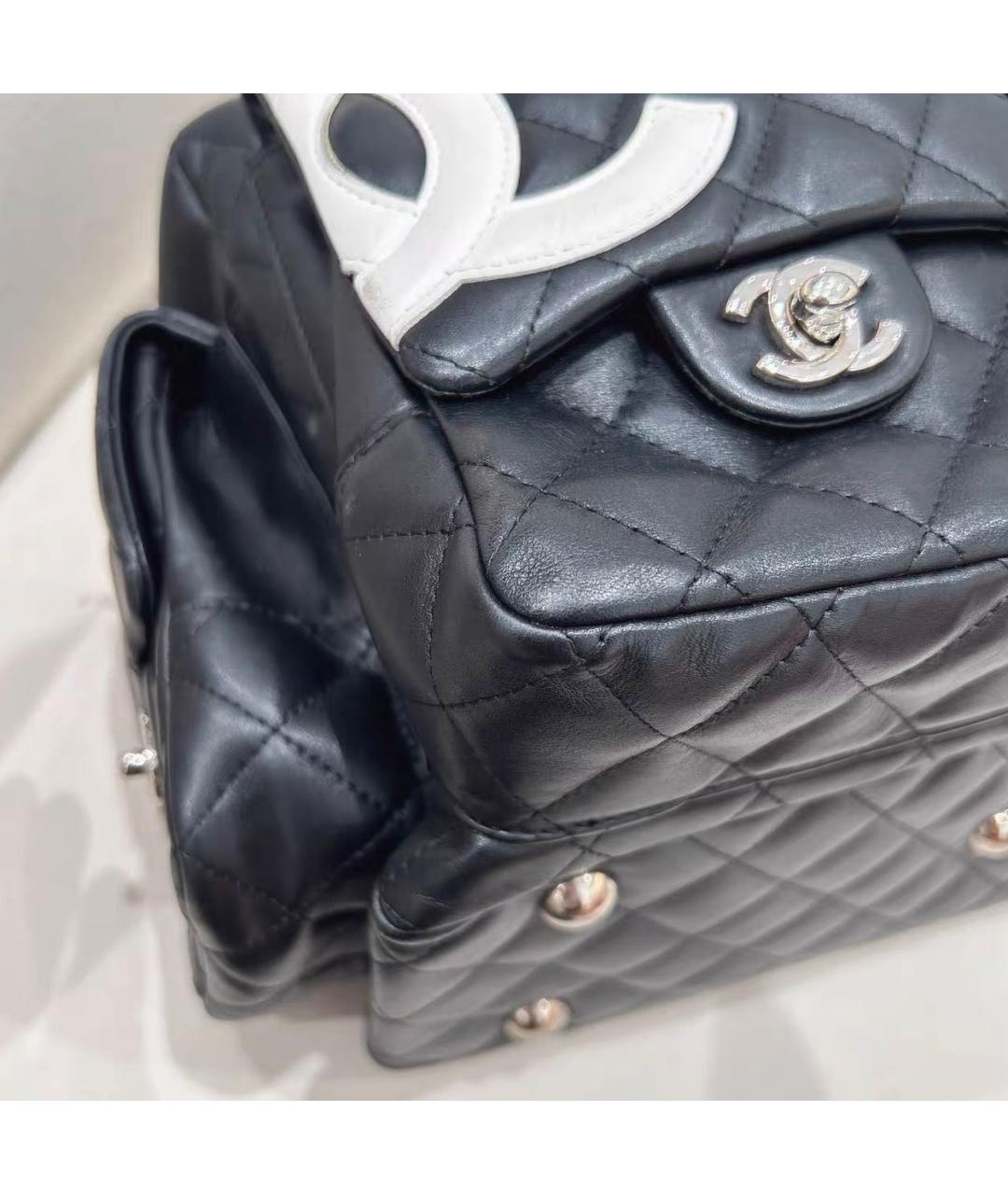 CHANEL Черная кожаная сумка тоут, фото 4