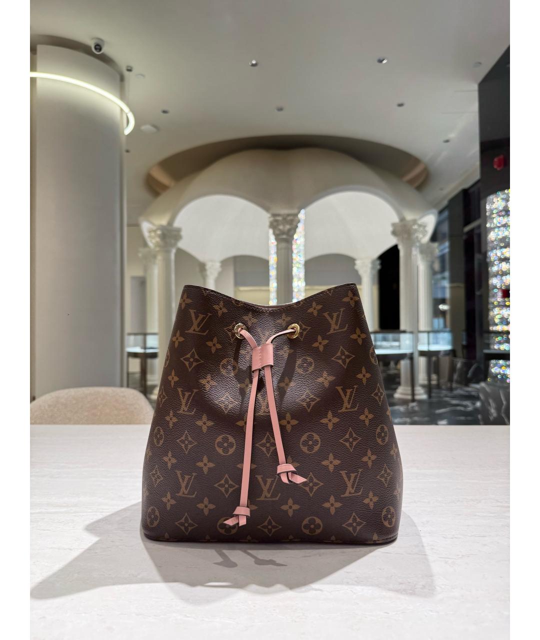 LOUIS VUITTON Коричневая сумка через плечо из канвы, фото 2