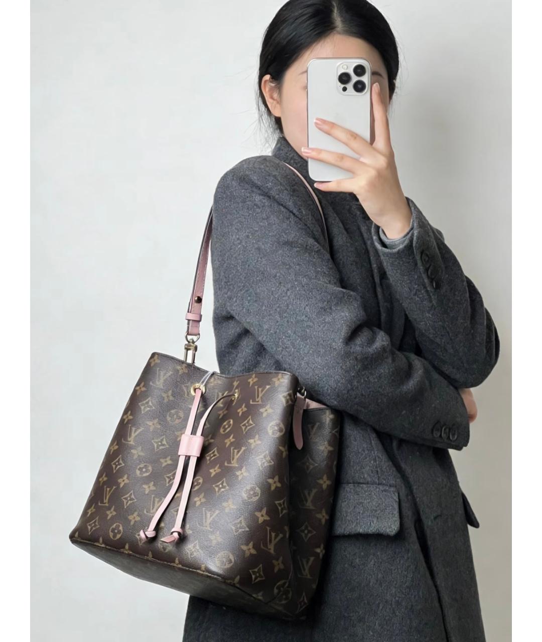 LOUIS VUITTON Коричневая сумка через плечо из канвы, фото 7