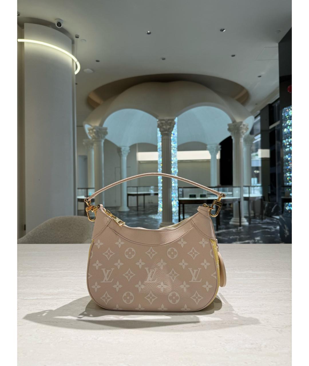 LOUIS VUITTON Розовая кожаная сумка через плечо, фото 3
