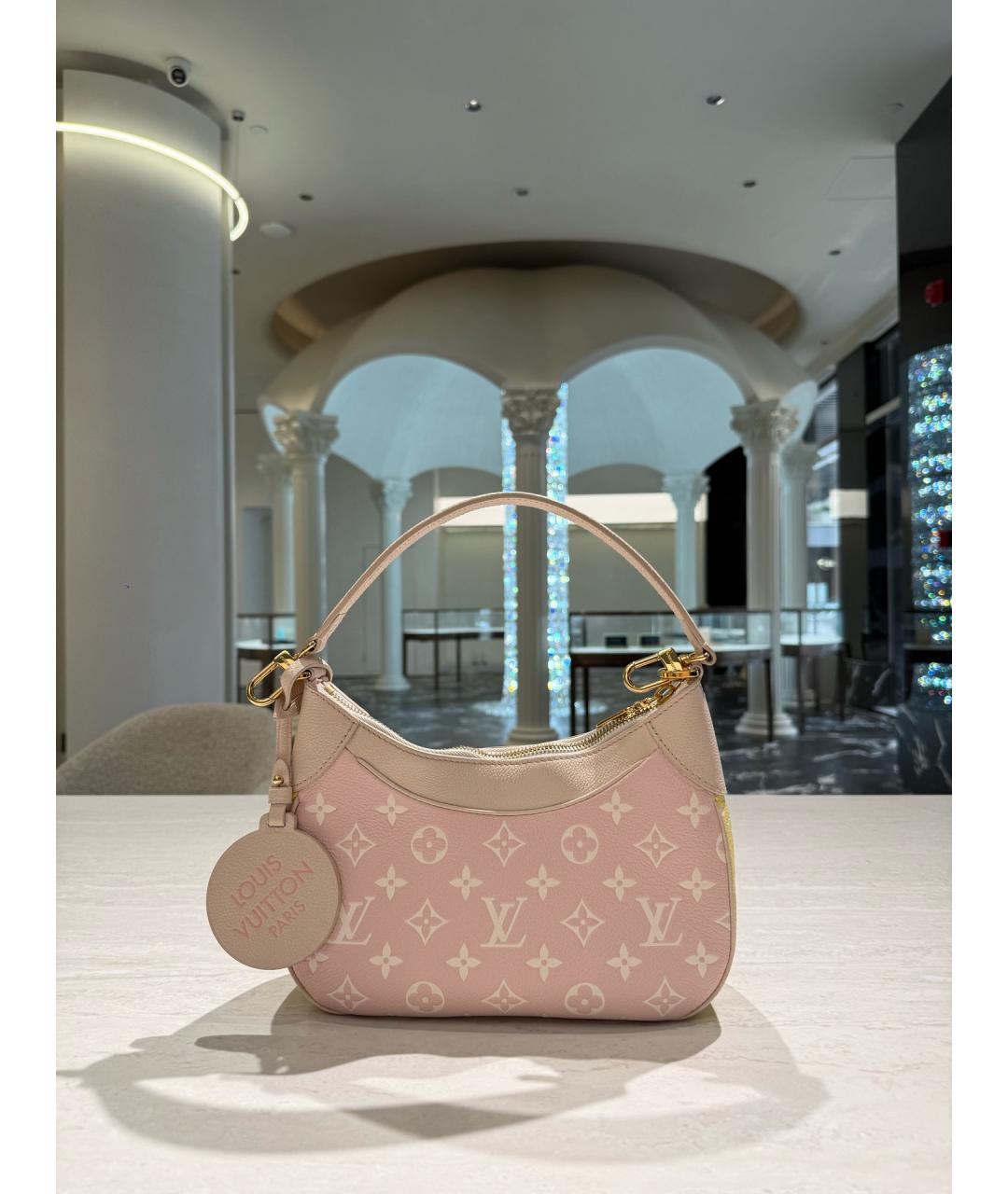 LOUIS VUITTON Розовая кожаная сумка через плечо, фото 2