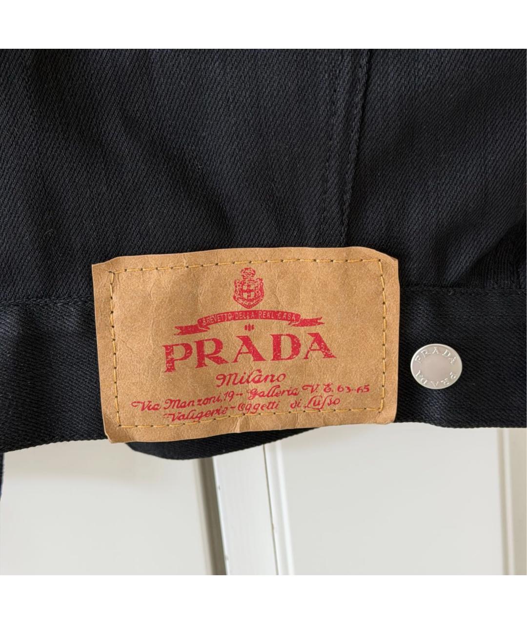 PRADA Черный деним жилет, фото 4