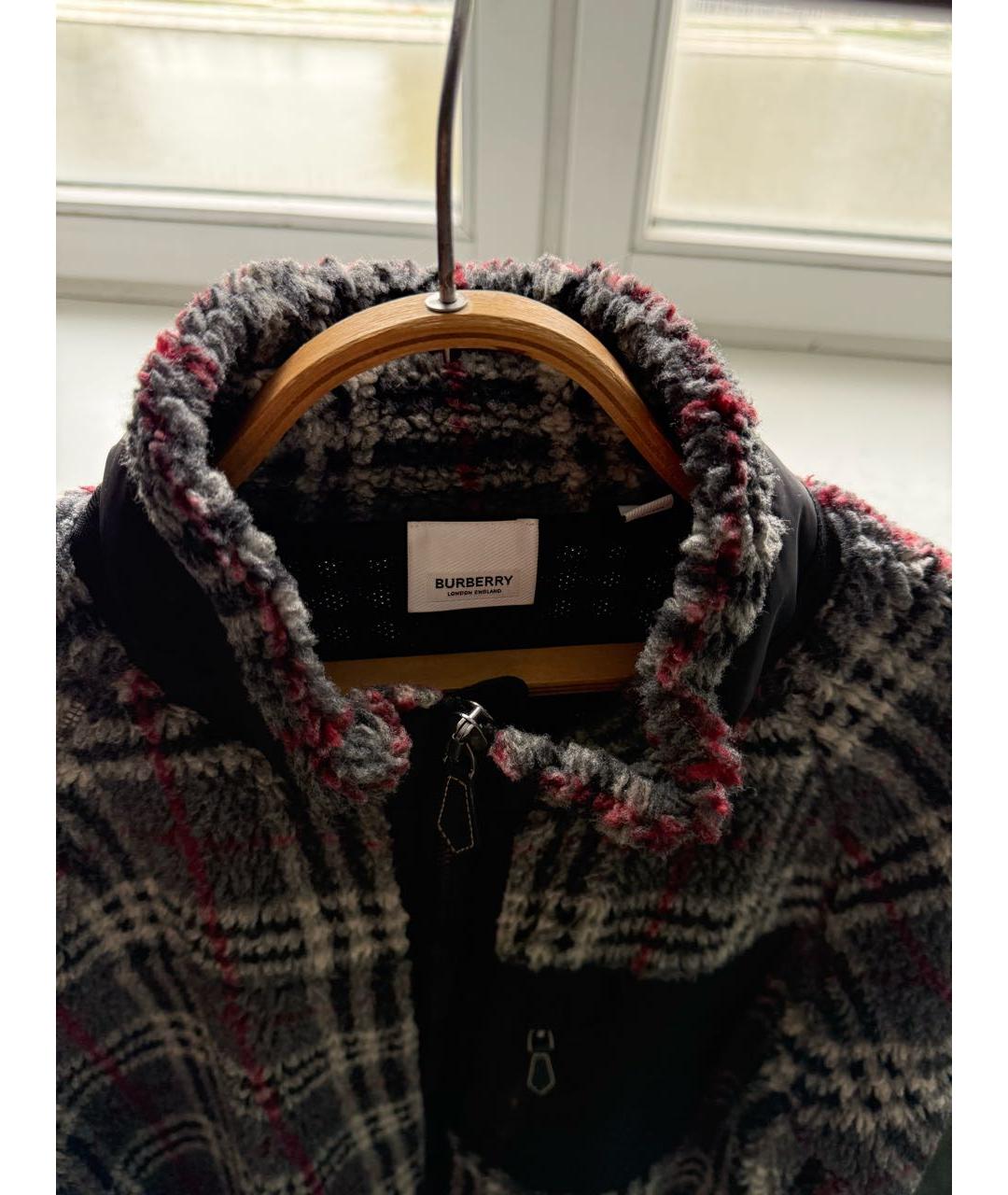 BURBERRY Серая синтетическая куртка, фото 3