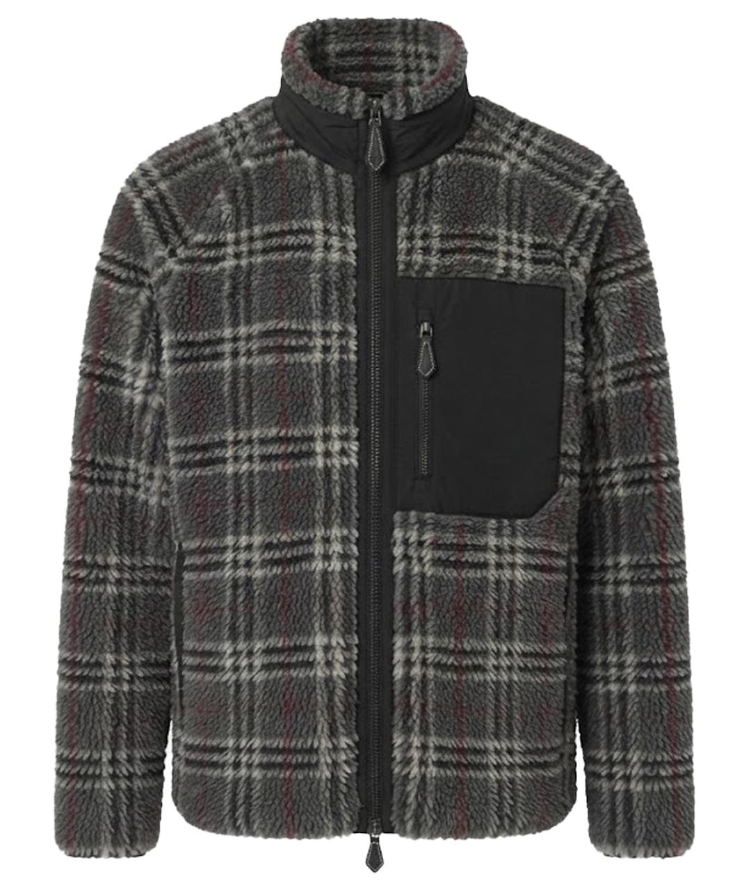 BURBERRY Серая синтетическая куртка, фото 1