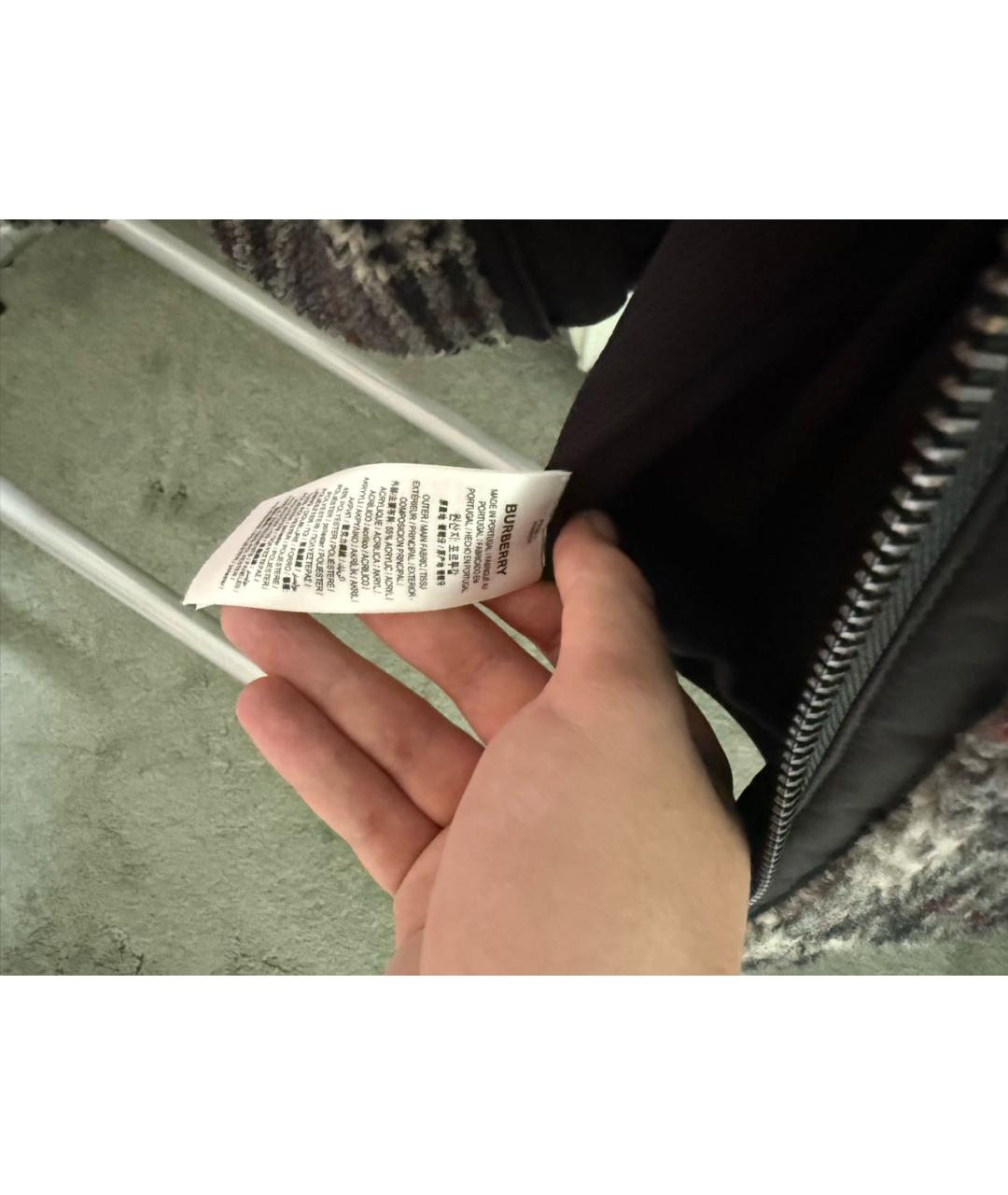 BURBERRY Серая синтетическая куртка, фото 7