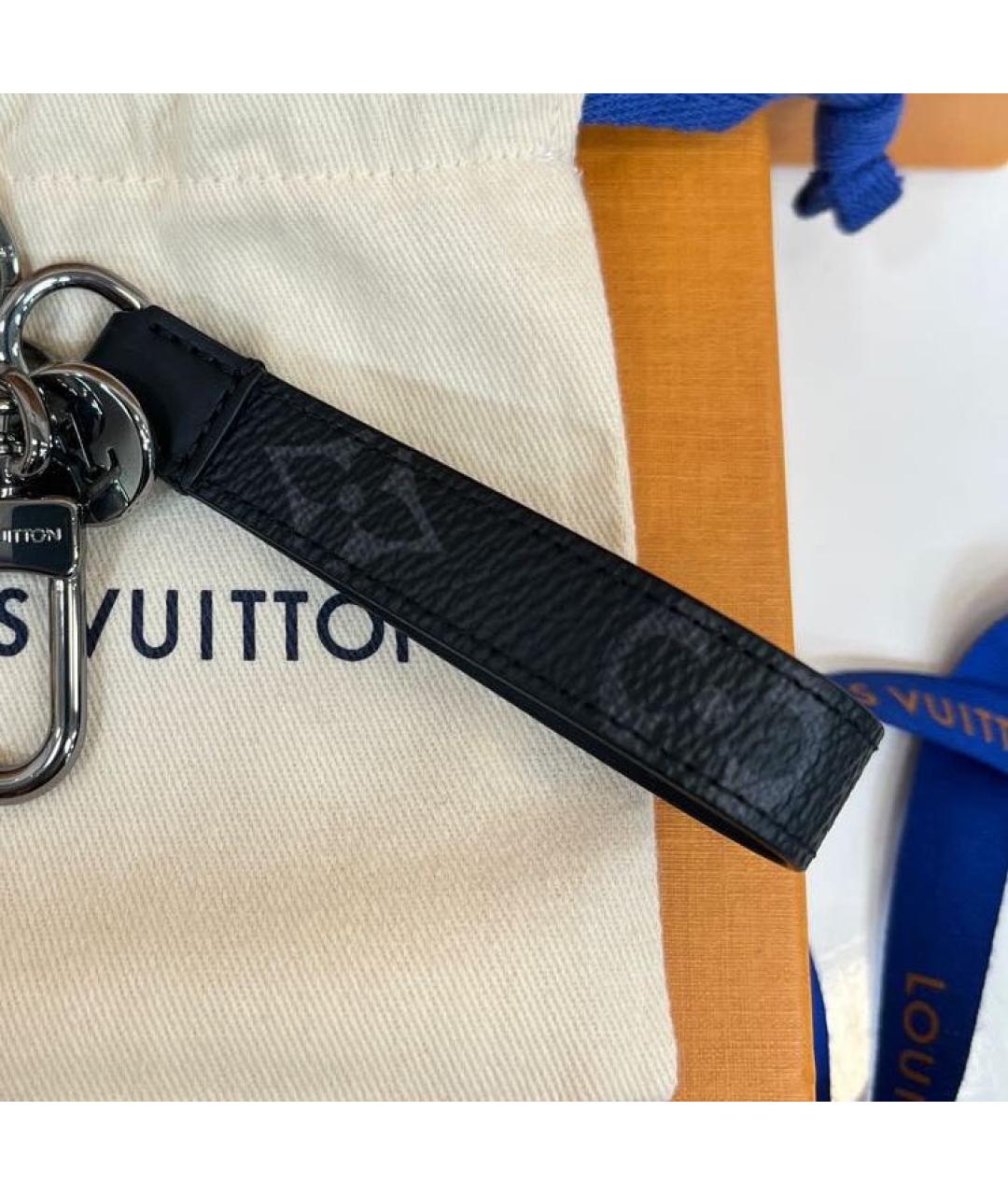LOUIS VUITTON Антрацитовый брелок, фото 3