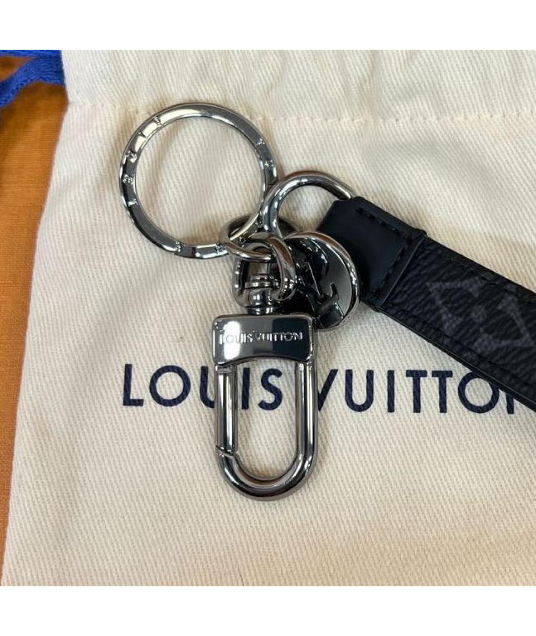 LOUIS VUITTON Антрацитовый брелок, фото 2