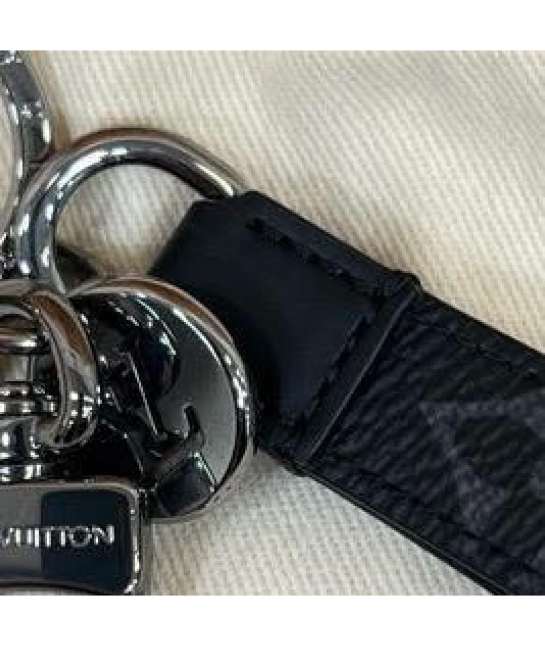 LOUIS VUITTON Антрацитовый брелок, фото 4