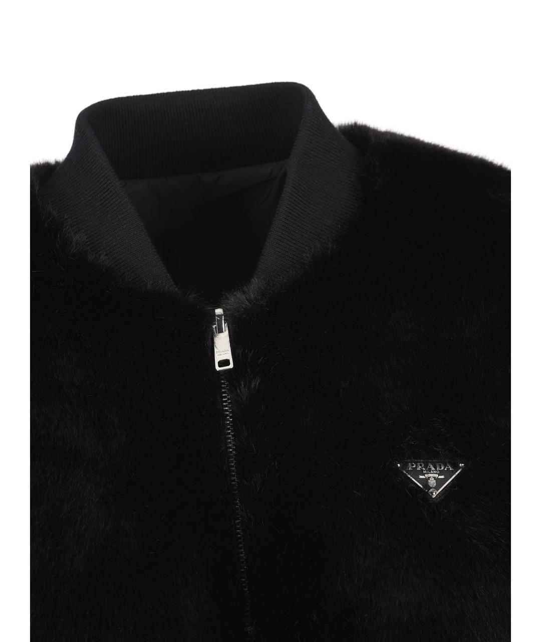 PRADA Черная полиамидовая куртка, фото 3