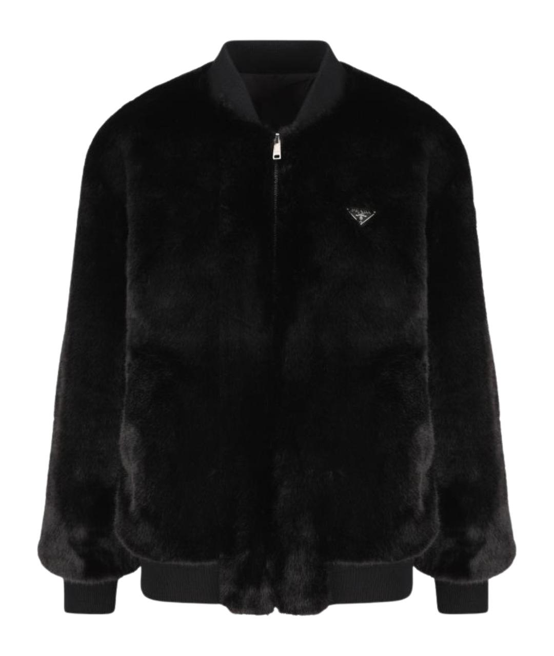 PRADA Черная полиамидовая куртка, фото 1