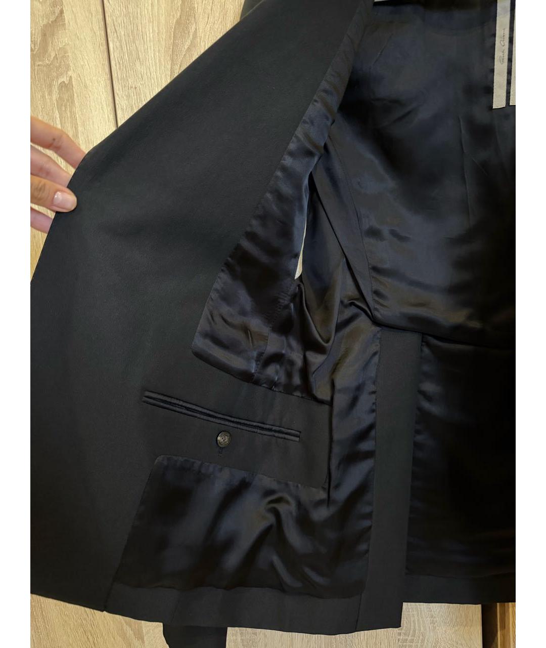 RICK OWENS Черный полиэстеровый пиджак, фото 3