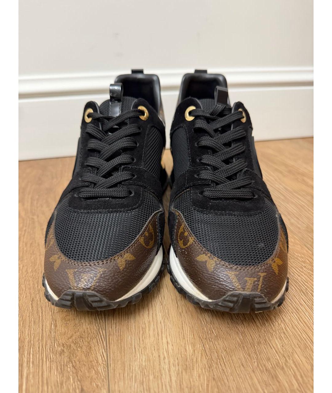 LOUIS VUITTON Черные кожаные кроссовки, фото 2