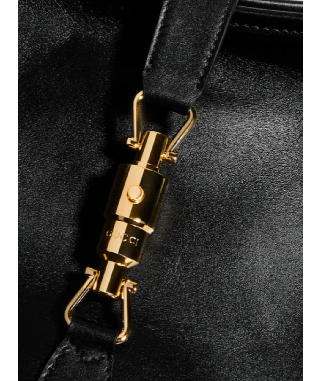GUCCI Черная кожаная сумка через плечо, фото 4