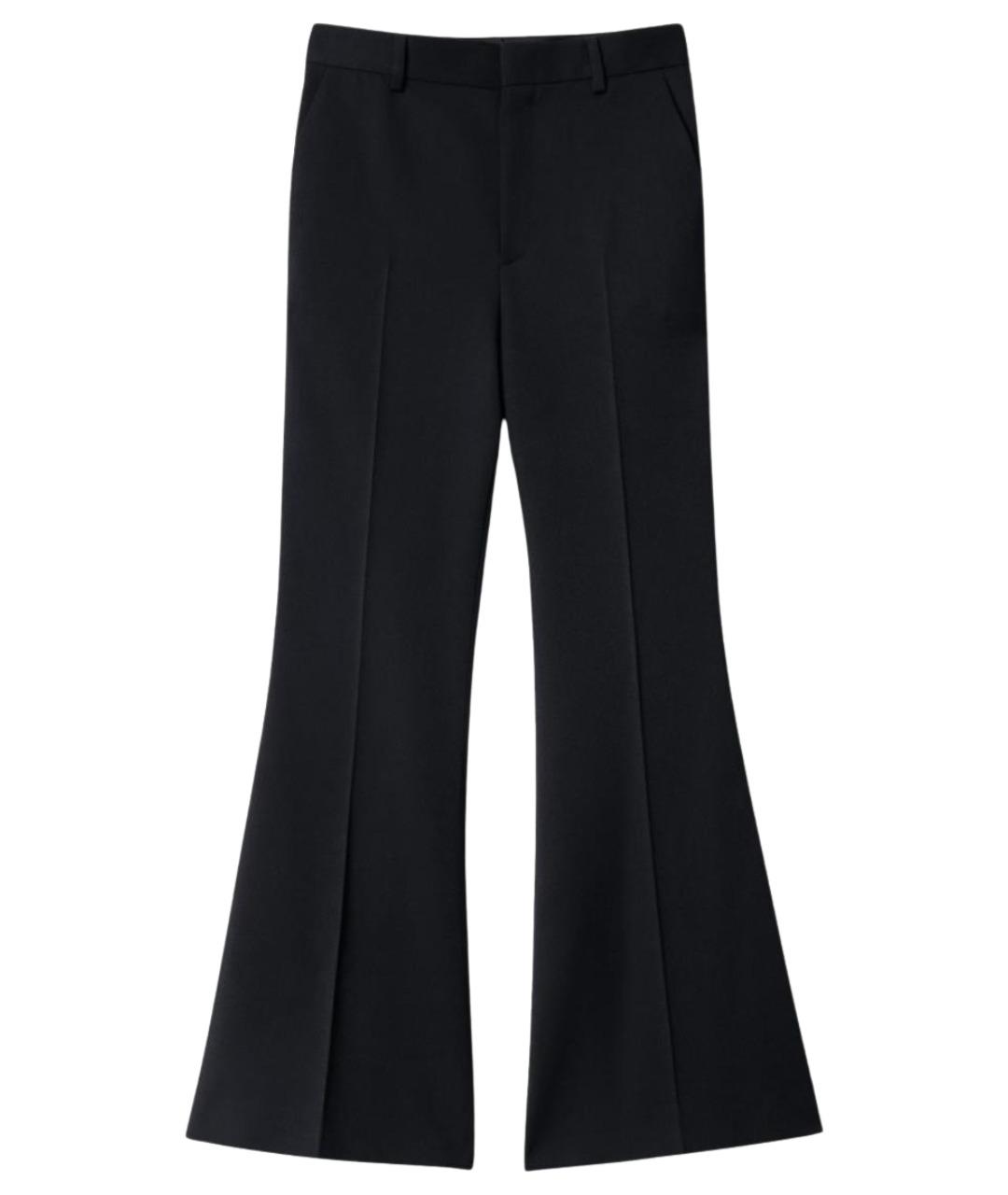 CELINE Черные шерстяные брюки широкие, фото 1