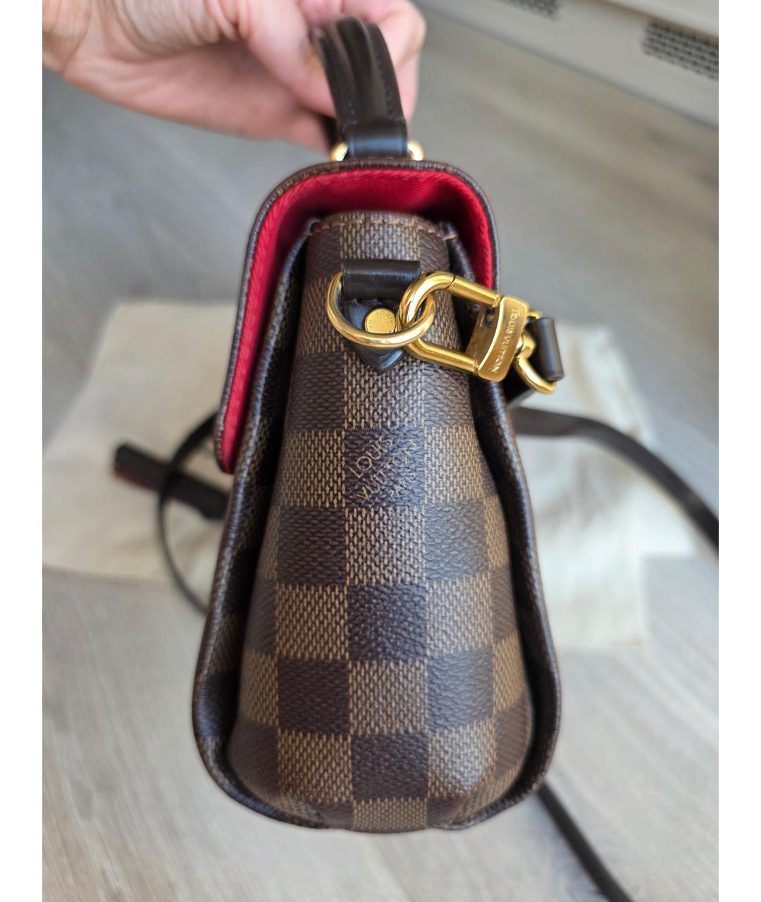 LOUIS VUITTON Коричневая сумка через плечо из канвы, фото 6