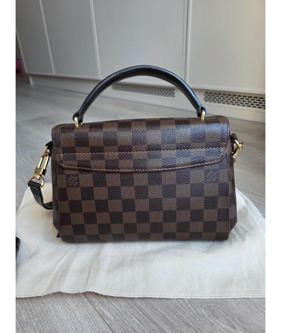 LOUIS VUITTON Коричневая сумка через плечо из канвы, фото 3