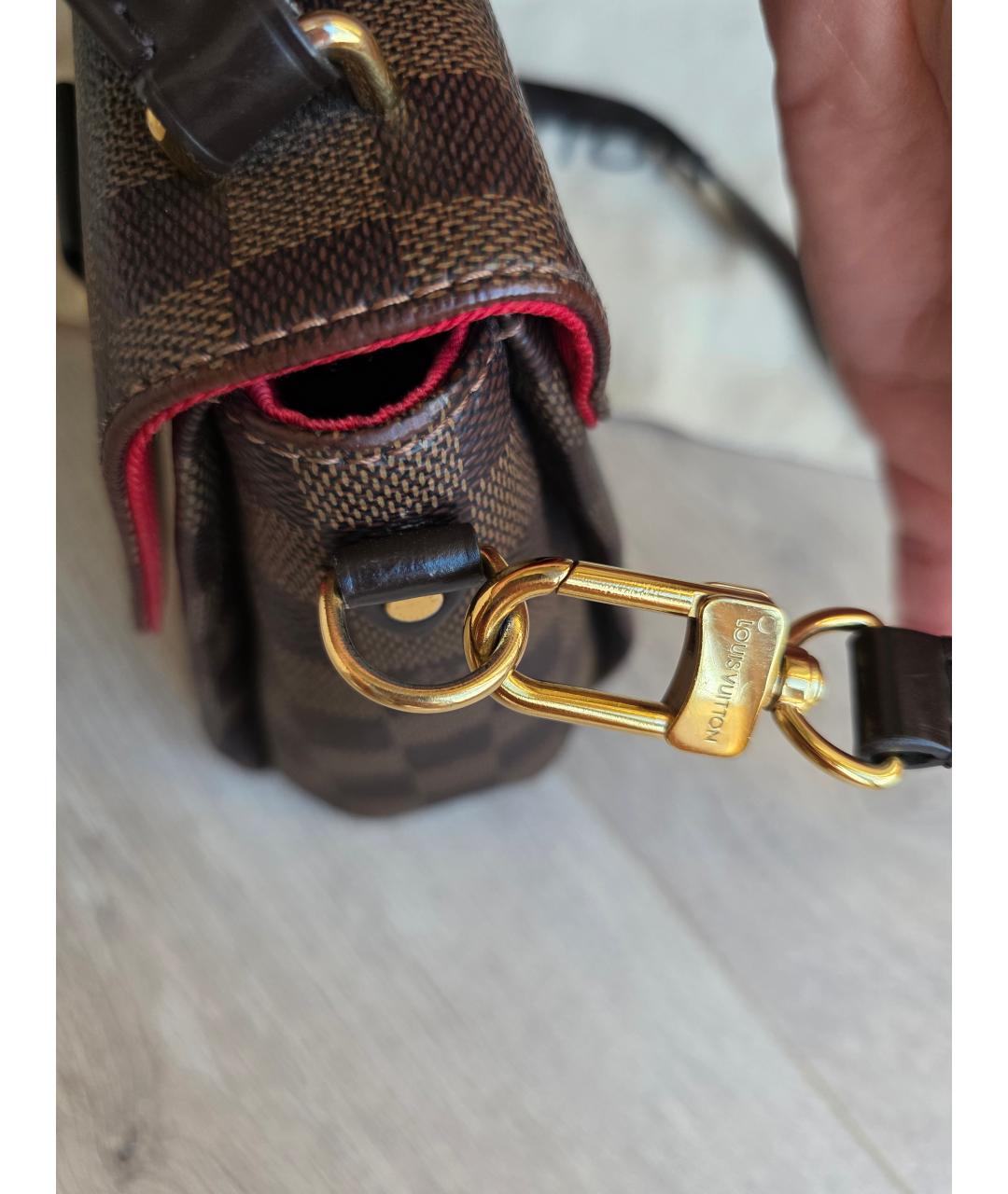 LOUIS VUITTON Коричневая сумка через плечо из канвы, фото 7