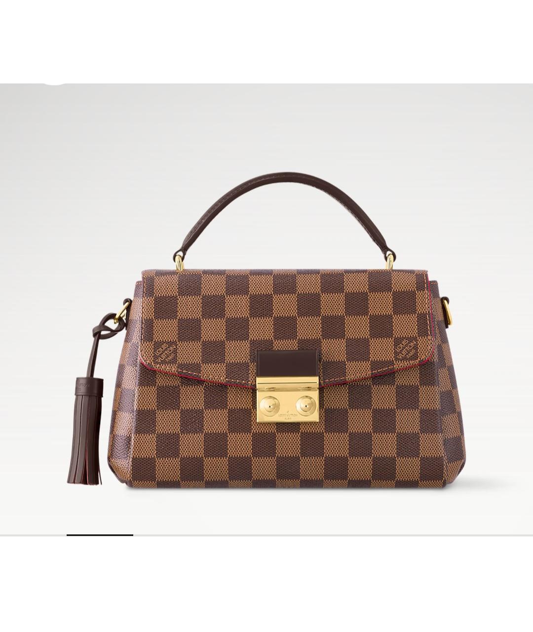 LOUIS VUITTON Коричневая сумка через плечо из канвы, фото 10