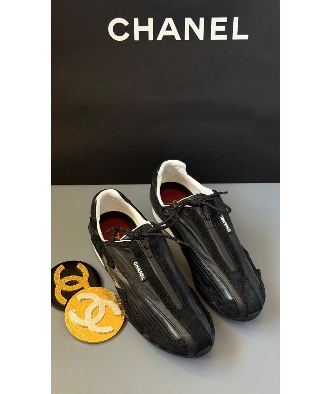 CHANEL Черные кроссовки, фото 2