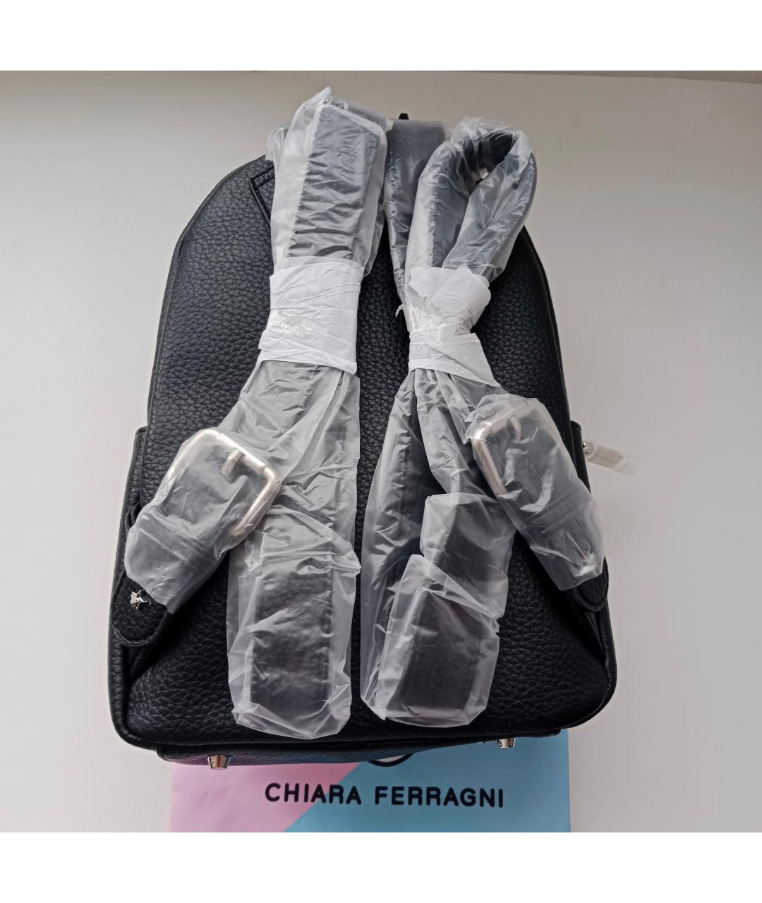 CHIARA FERRAGNI Черный рюкзак из искусственной кожи, фото 7