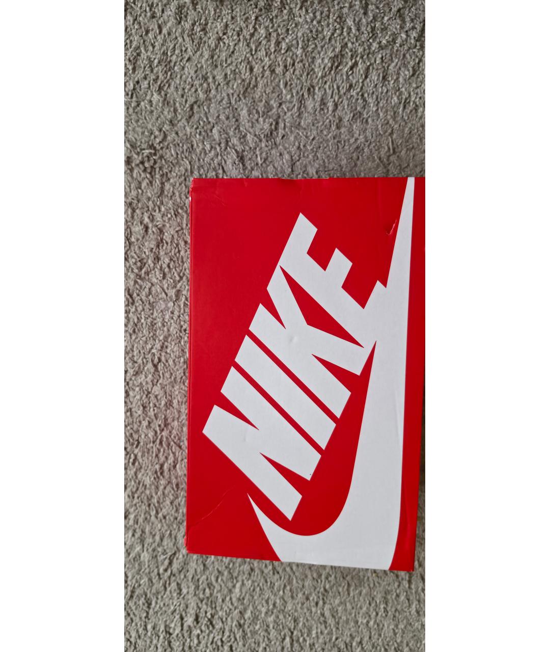 NIKE Бежевые замшевые низкие кроссовки / кеды, фото 6