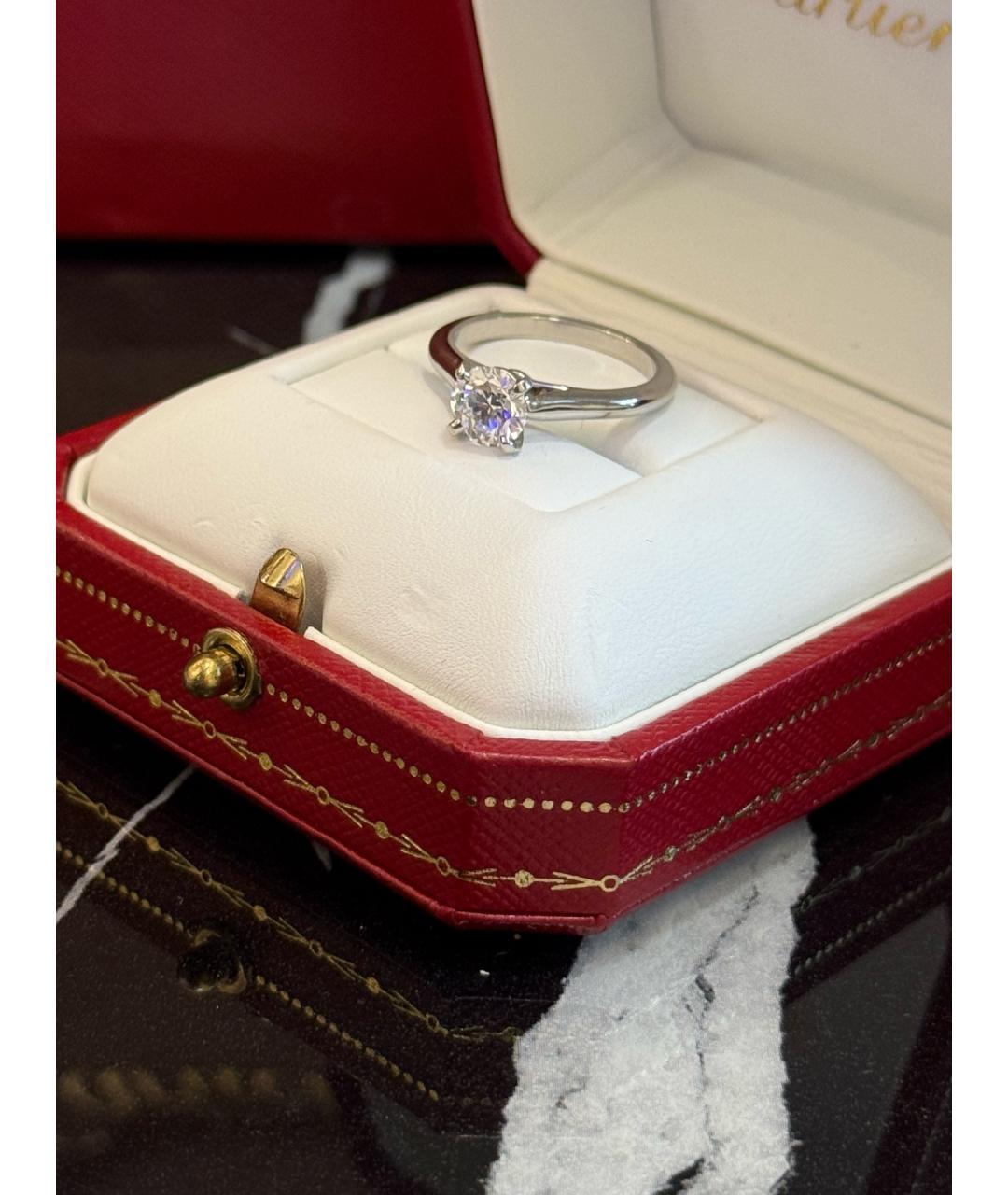 CARTIER Серебряное платиновое кольцо, фото 4