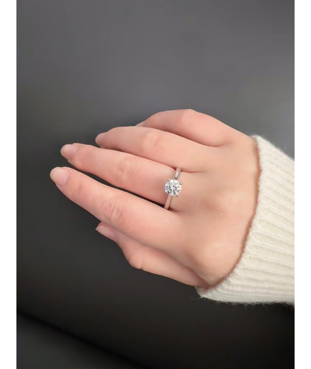 CARTIER Серебряное платиновое кольцо, фото 6