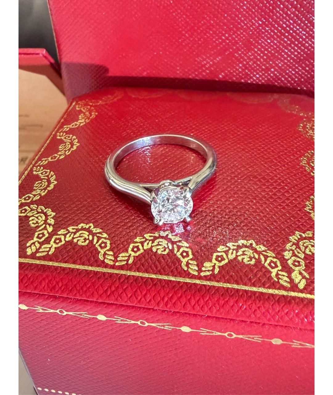 CARTIER Серебряное платиновое кольцо, фото 8