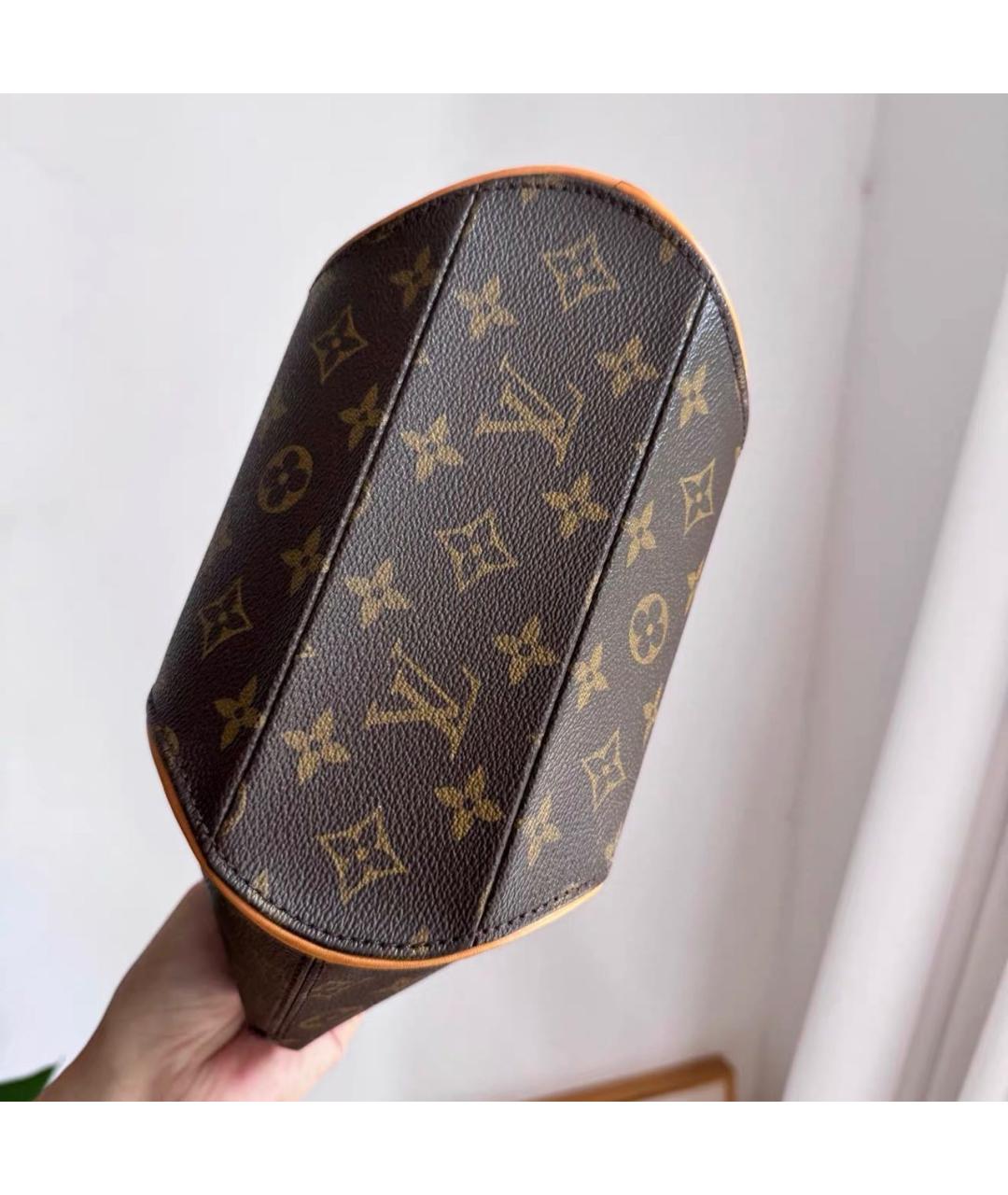 LOUIS VUITTON Коричневая сумка с короткими ручками из канвы, фото 5
