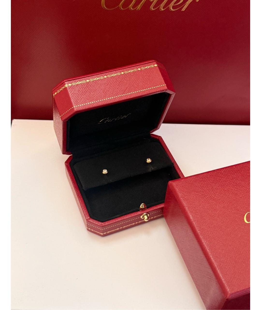 CARTIER Золотые серьги из розового золота, фото 2