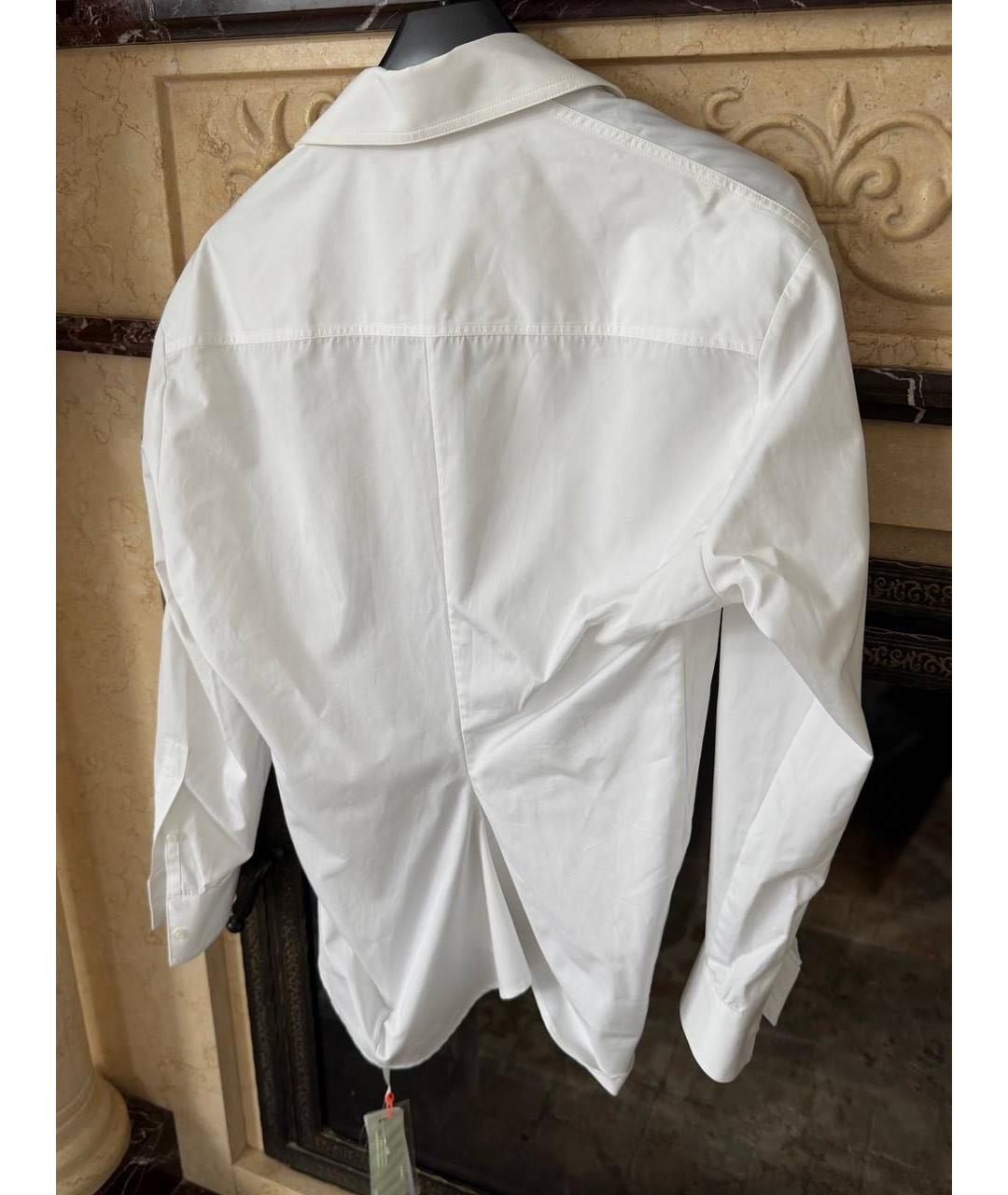 OFF-WHITE Белая хлопковая рубашка, фото 3