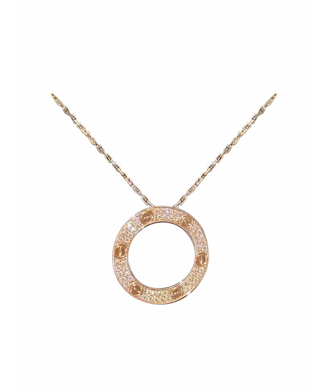 CARTIER Золотое колье из розового золота, фото 1