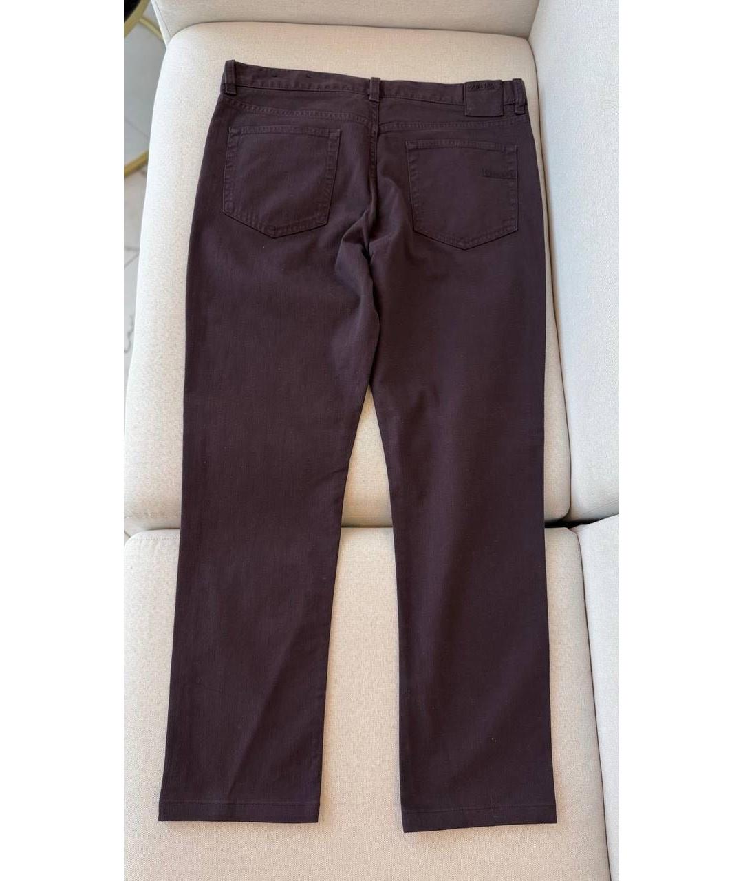 ZEGNA Коричневые джинсы скинни, фото 2
