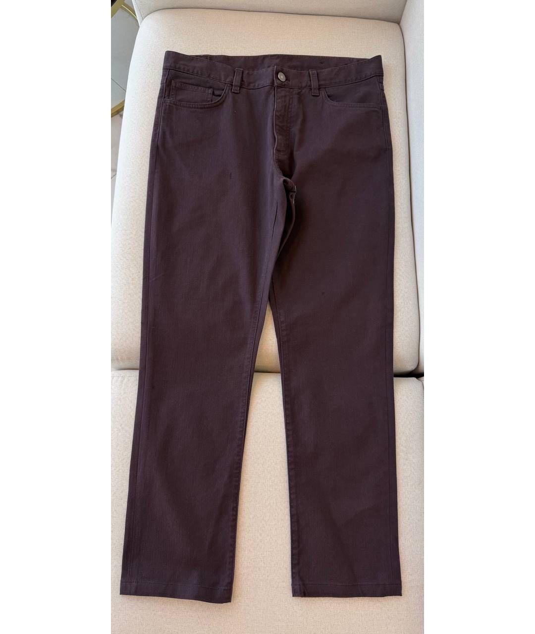 ZEGNA Коричневые джинсы скинни, фото 8
