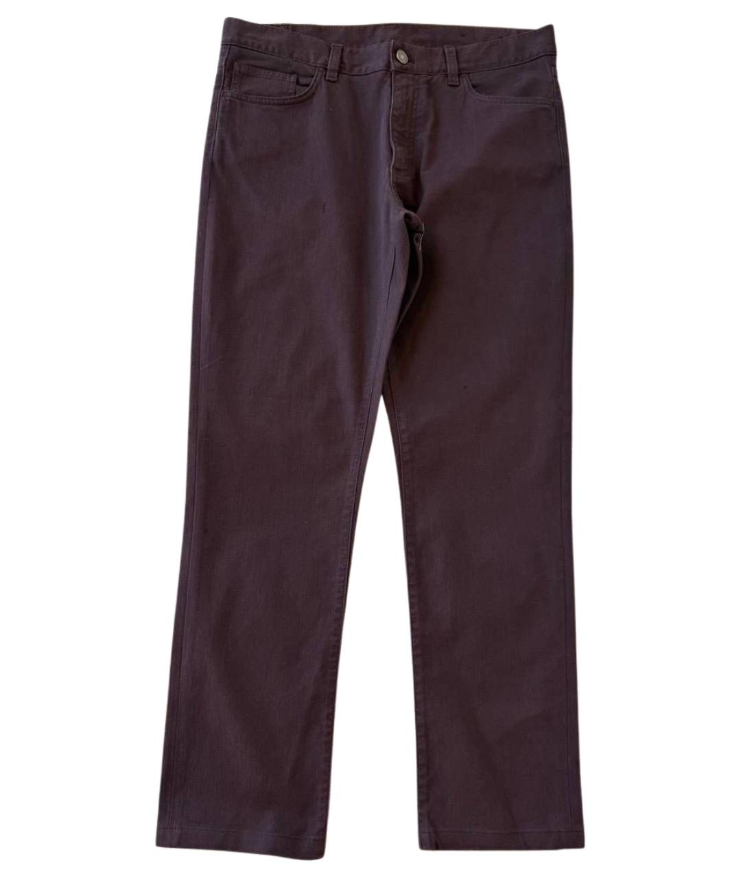 ZEGNA Коричневые джинсы скинни, фото 1