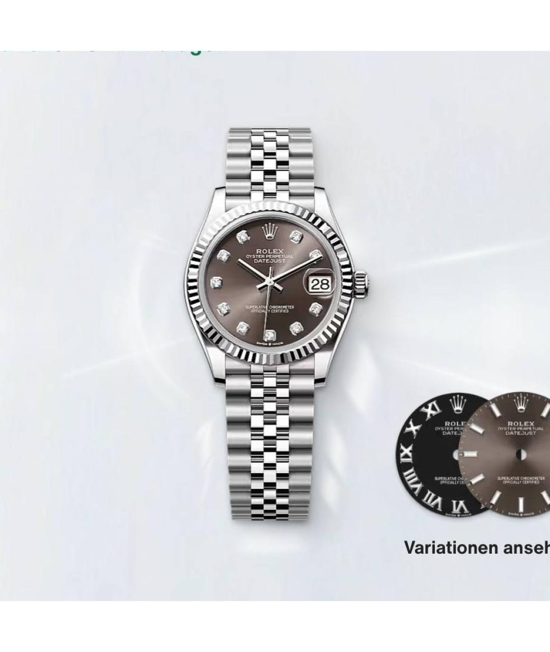 ROLEX Серебряные часы, фото 8