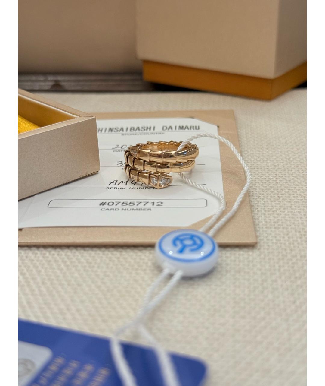 BVLGARI Золотое кольцо из розового золота, фото 4