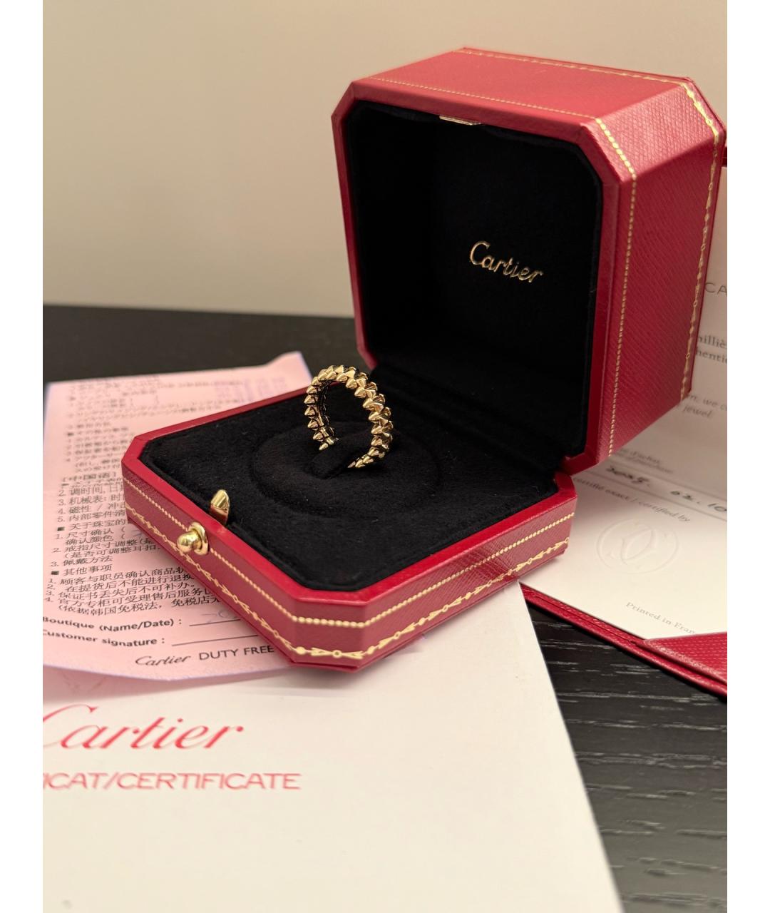 CARTIER Золотое кольцо из розового золота, фото 2