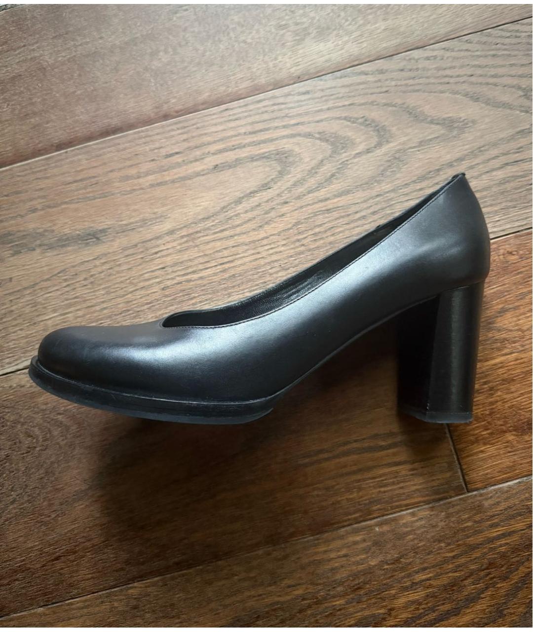 JIL SANDER Черные кожаные туфли, фото 6