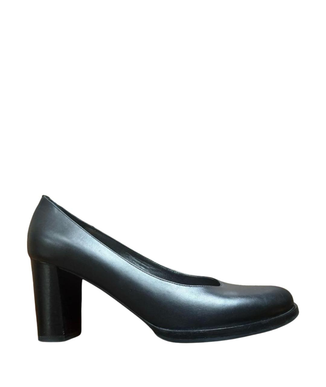 JIL SANDER Черные кожаные туфли, фото 1