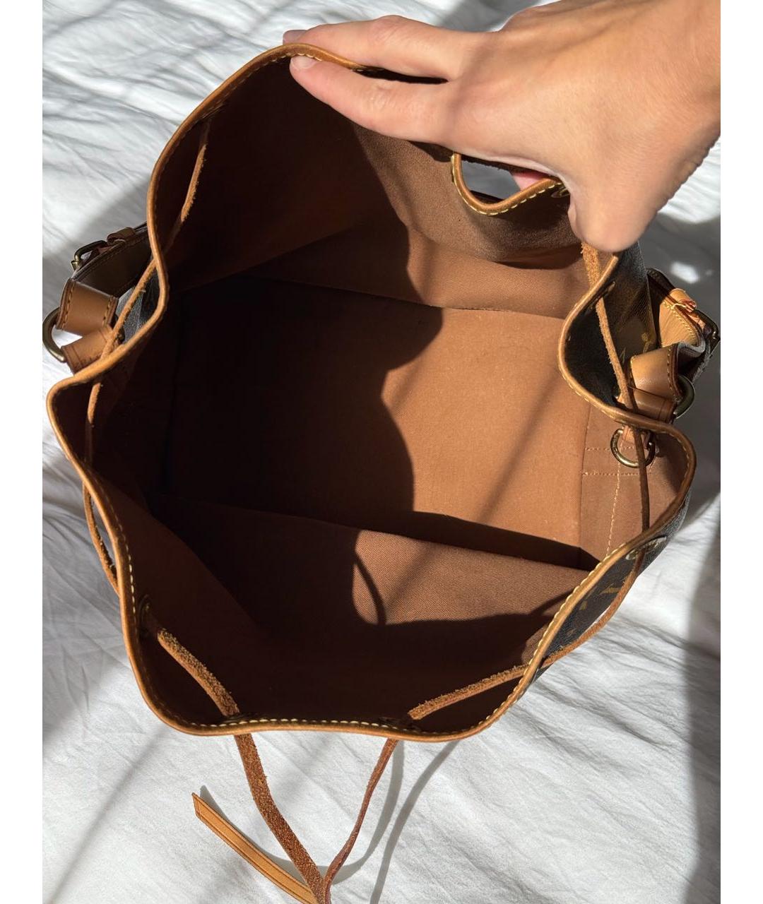 LOUIS VUITTON Коричневая сумка через плечо из канвы, фото 4