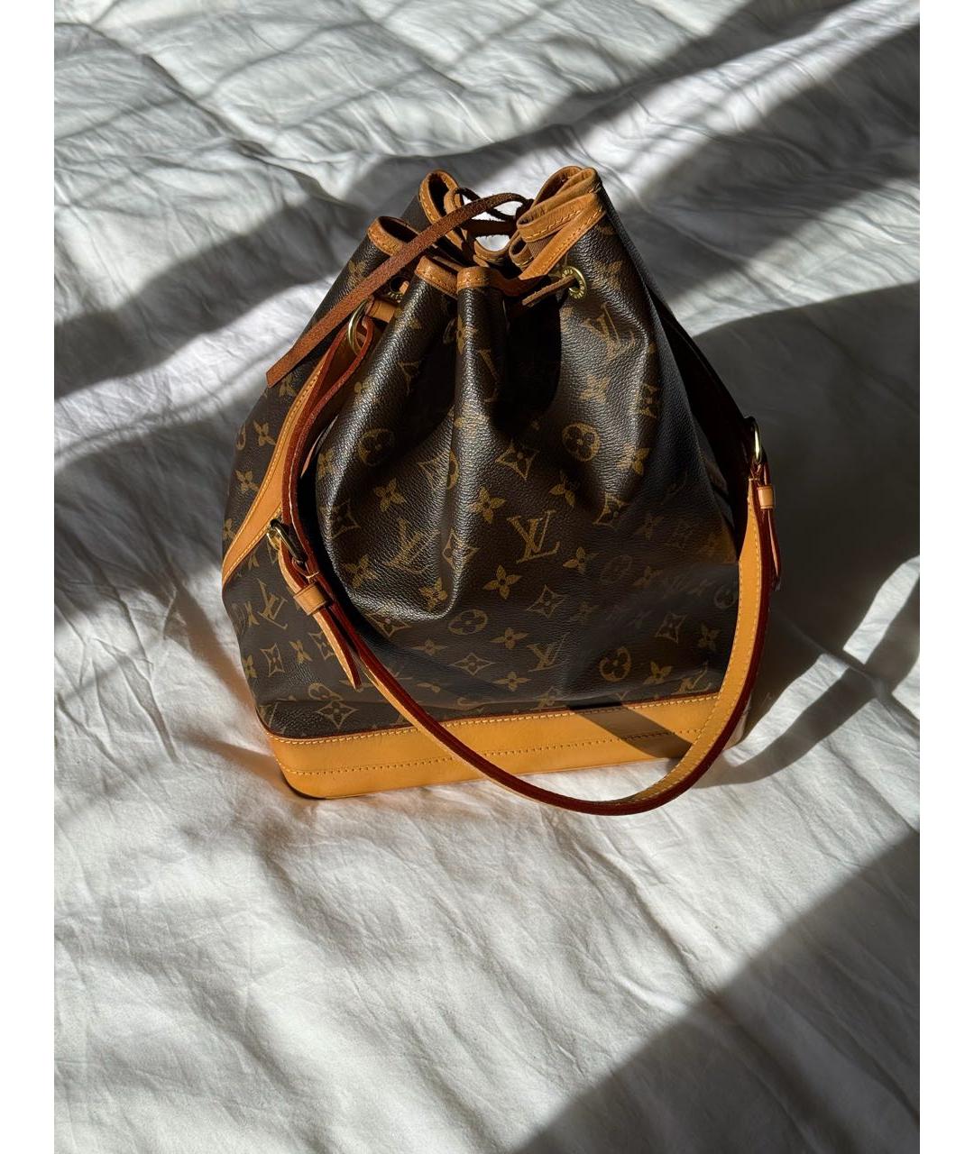 LOUIS VUITTON Коричневая сумка через плечо из канвы, фото 2