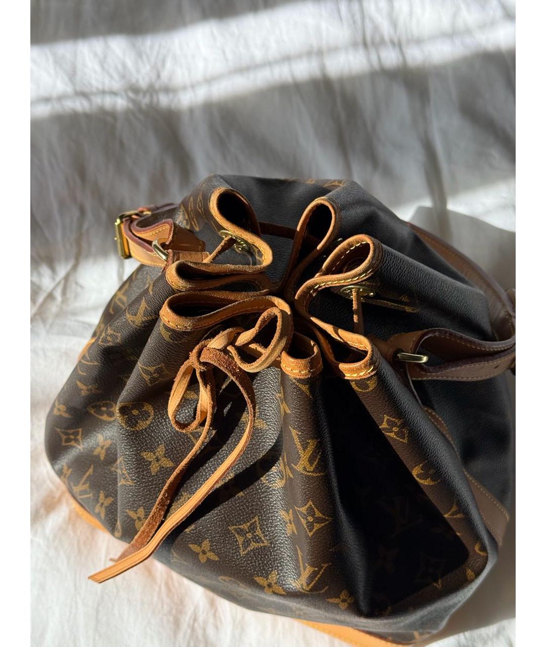 LOUIS VUITTON Коричневая сумка через плечо из канвы, фото 5