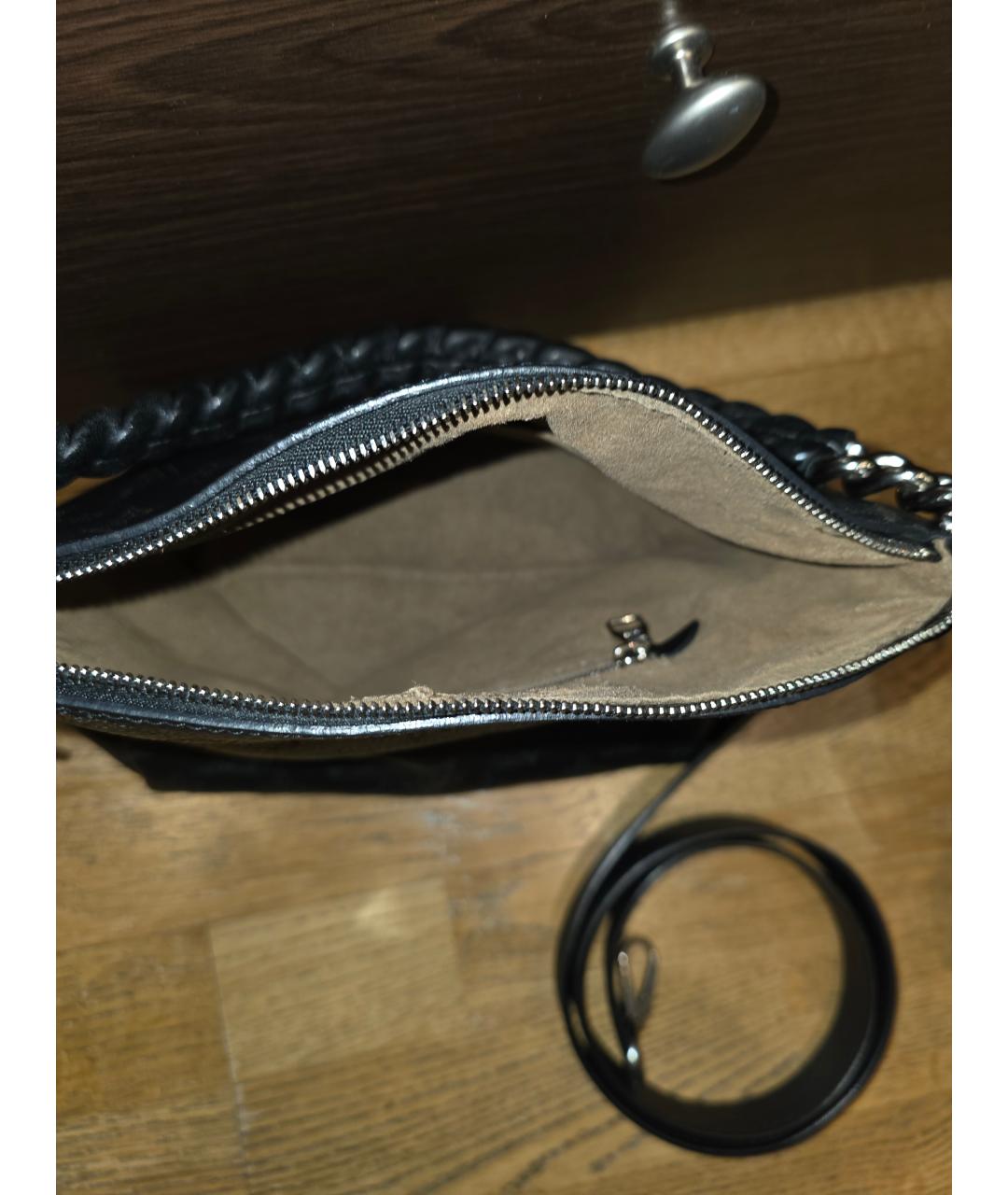 LOUIS VUITTON Черная кожаная сумка тоут, фото 4
