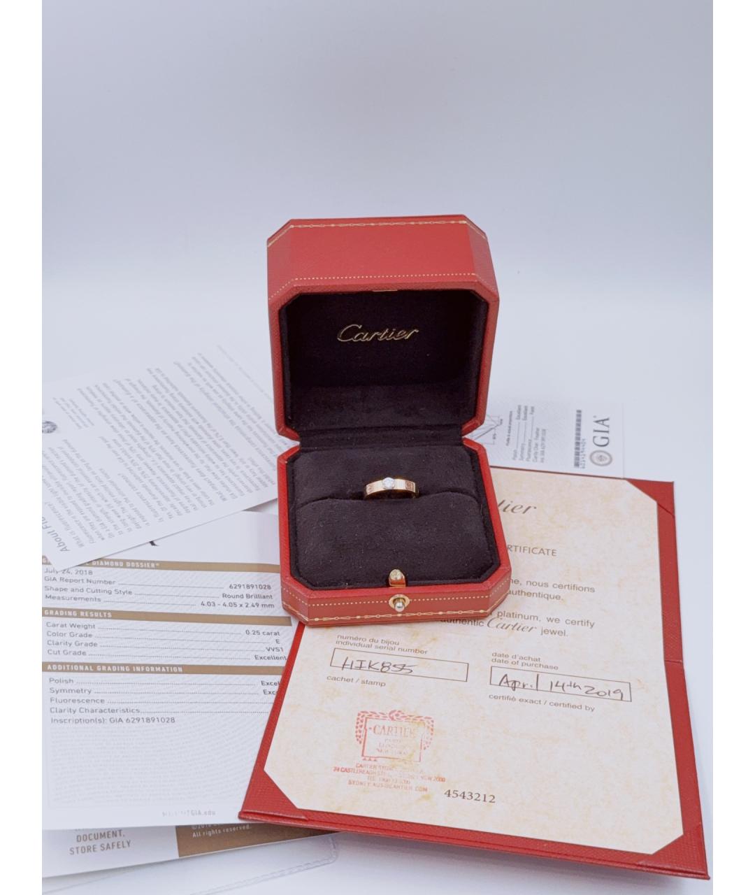 CARTIER Золотое кольцо из розового золота, фото 6