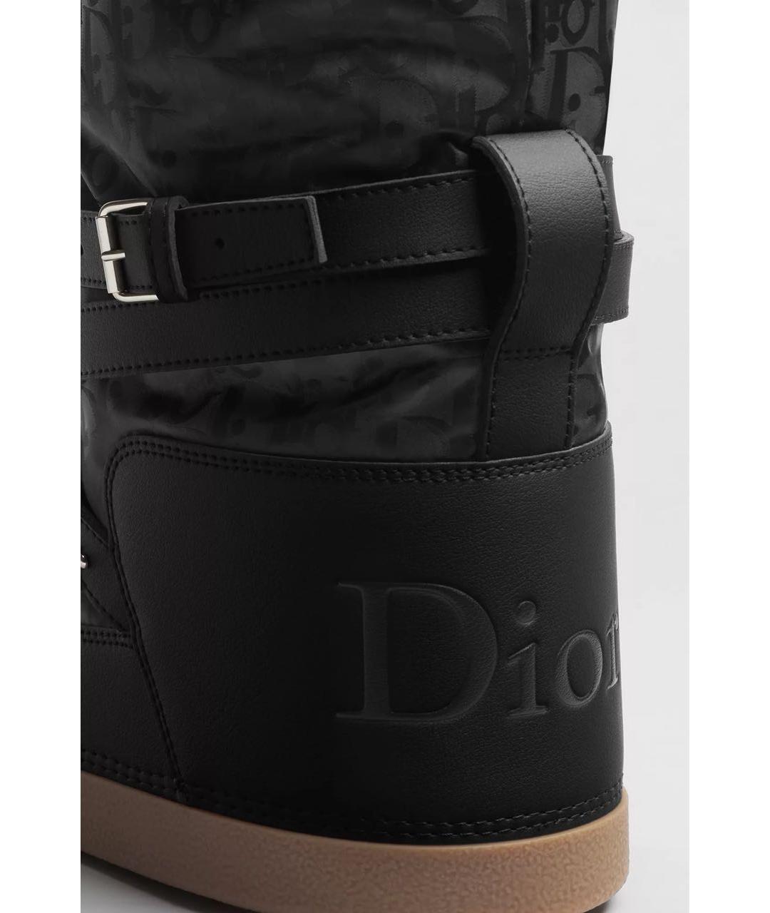 CHRISTIAN DIOR Черные высокие ботинки, фото 4