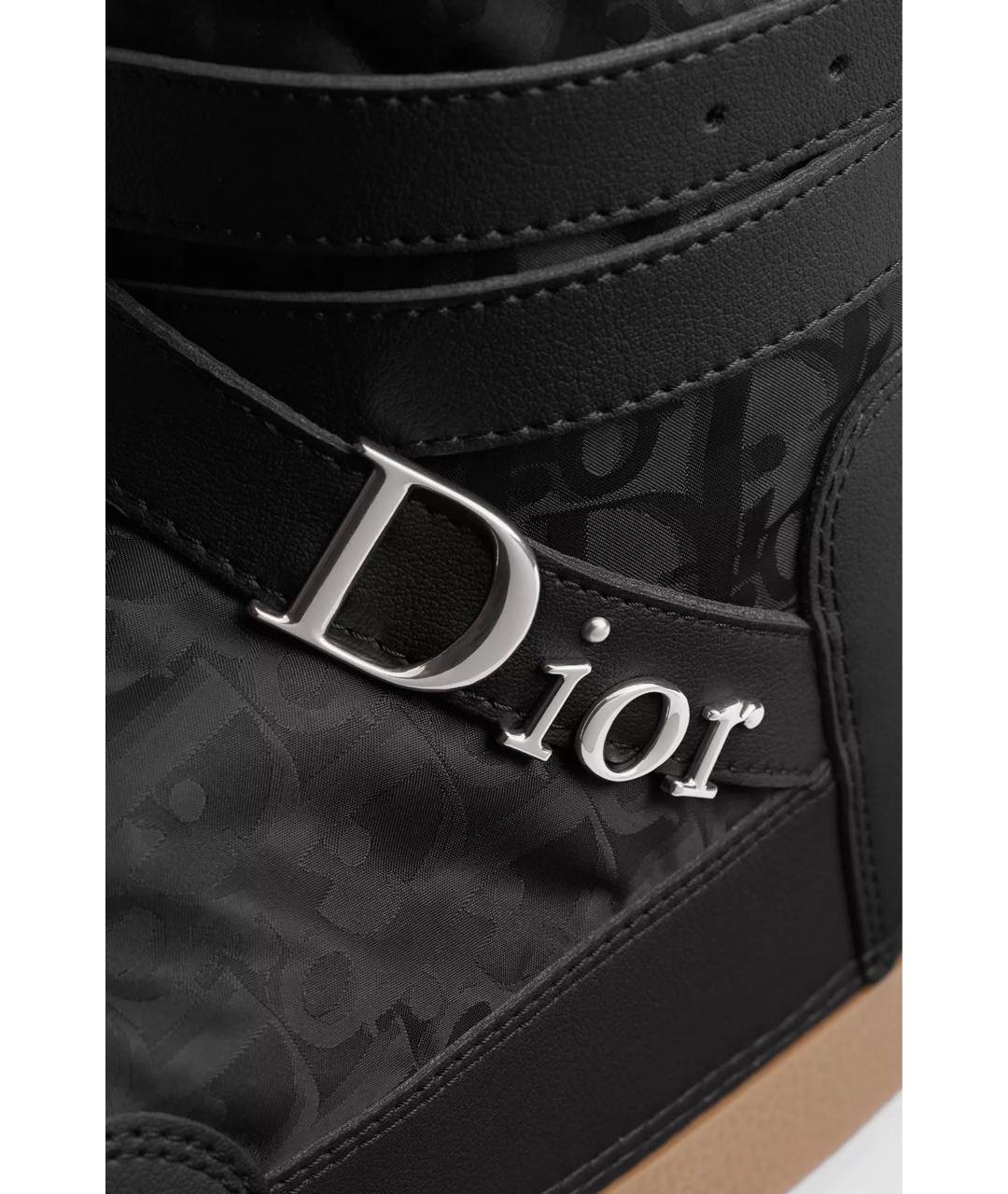 CHRISTIAN DIOR Черные высокие ботинки, фото 5
