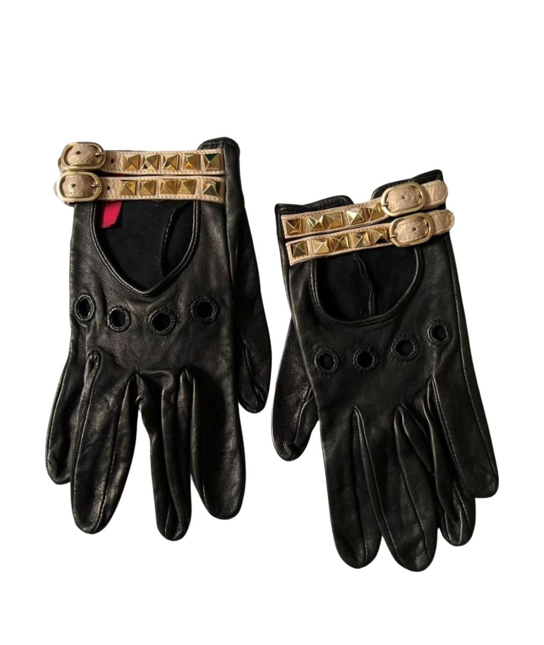 VALENTINO Черные перчатки, фото 1