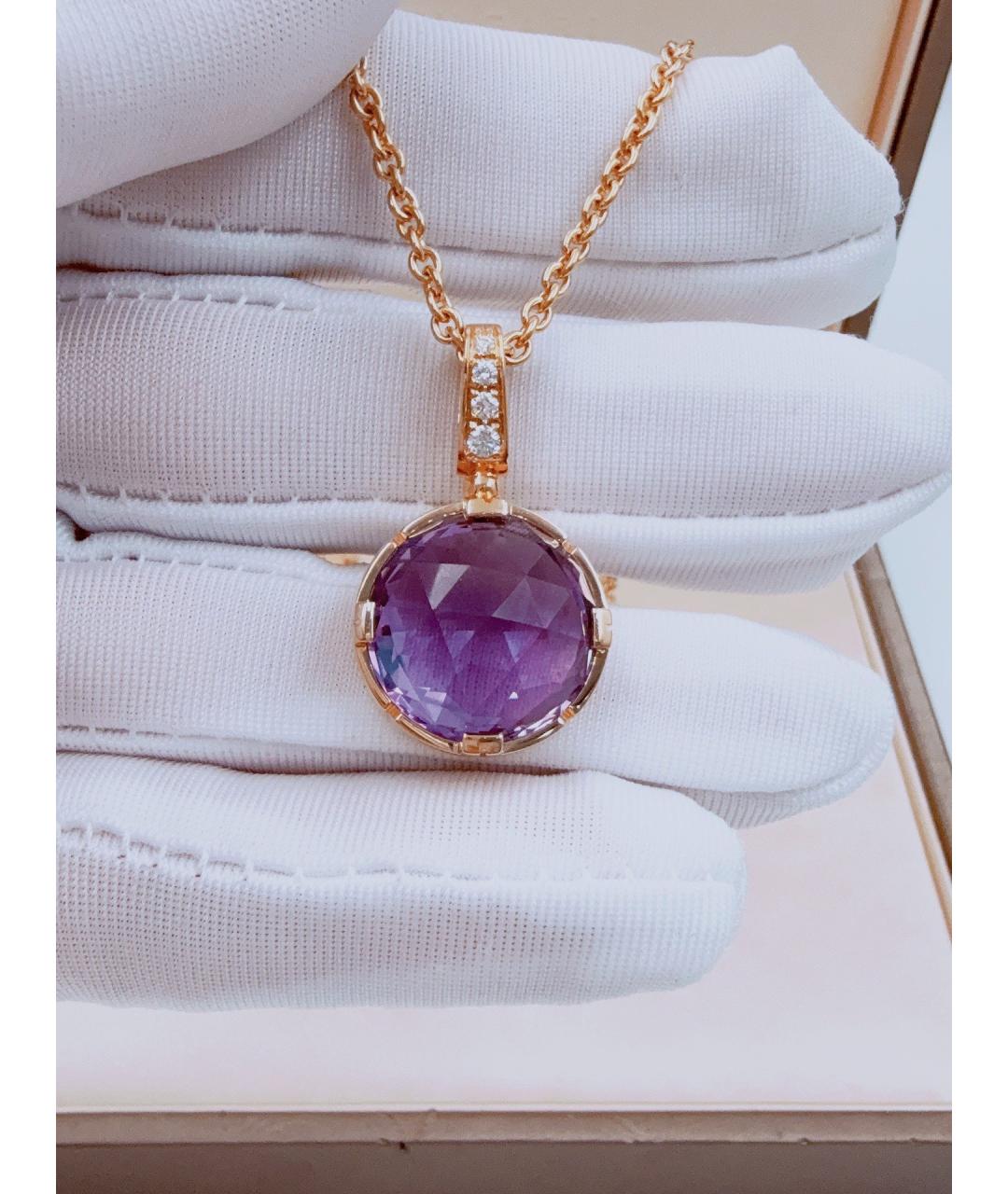 BVLGARI Золотая подвеска из розового золота, фото 4