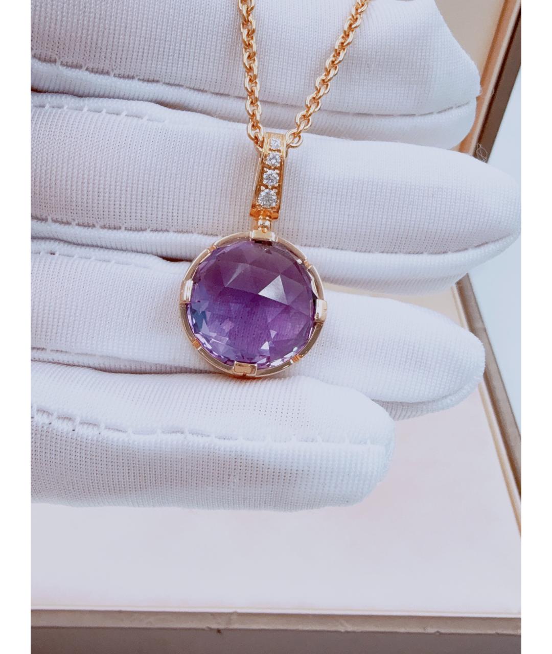 BVLGARI Золотая подвеска из розового золота, фото 5